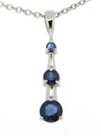 Sapphire Drop Pendant