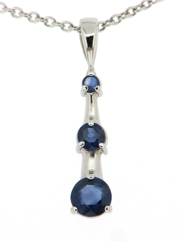 Sapphire Drop Pendant