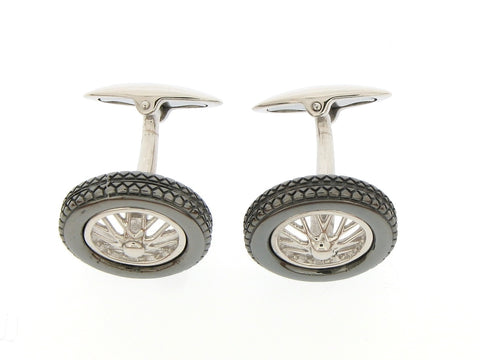 Silver Wheel Cufflinks