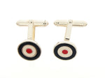 Silver Target Cufflinks