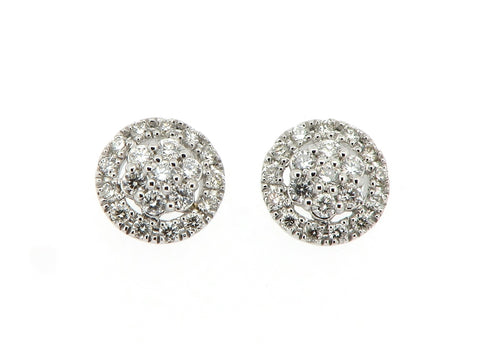 Diamond Cluster Earrings