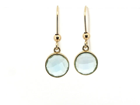 Blue Topaz Drop Earrings