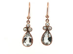 Aquamarine and Pearl Drop Earrings