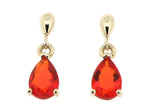 Fire Opal Drop Earrings