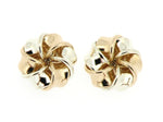 9ct Two Colour Gold Earrings