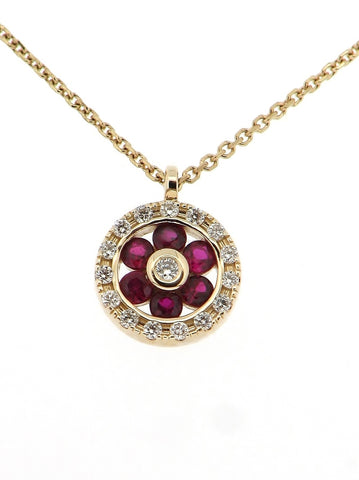 Ruby and Diamond Pendant