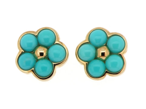 Turquoise Flower Earrings