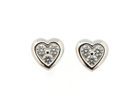 Diamond Heart Earrings
