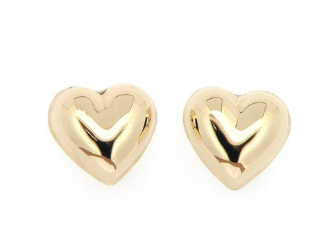 9ct Gold Heart Earrings