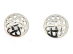 9ct White Gold Earrings