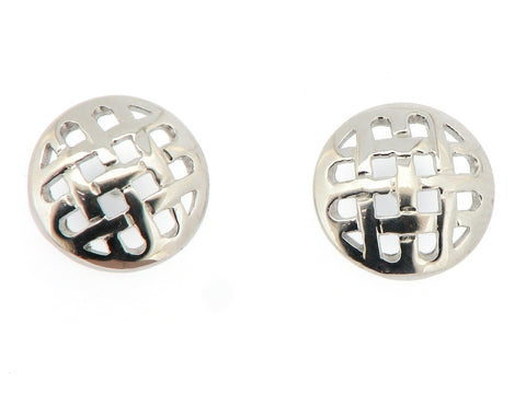 9ct White Gold Earrings
