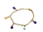 Amethyst, Citrine and Blue Topaz Bracelet