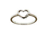 Heart Shaped Diamond Set Ring